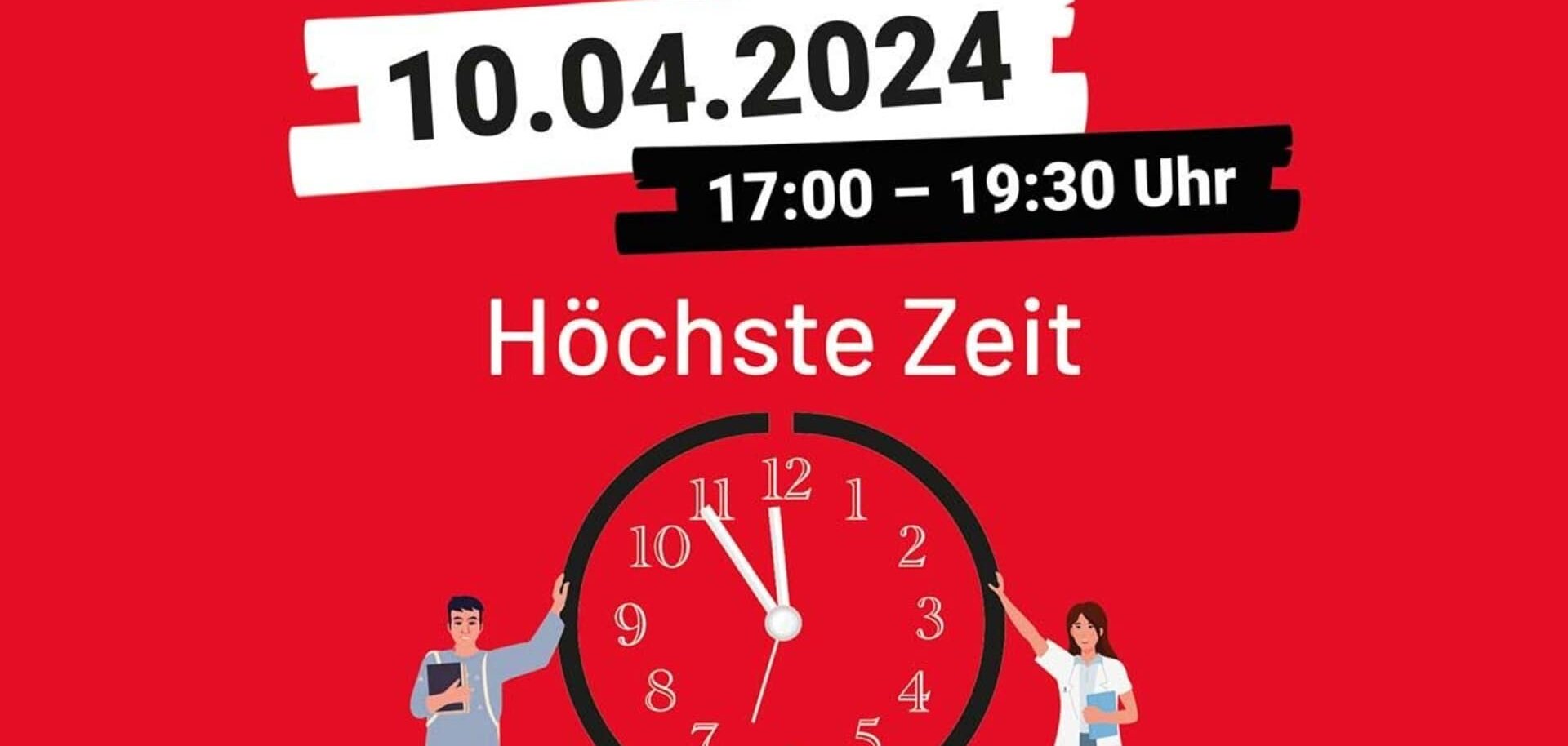 Ein Bild mit einer Uhr