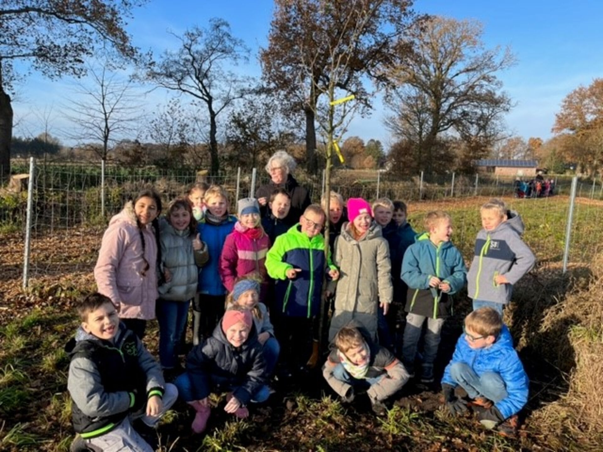 Ein Bild mit mehreren Personen bei der Gartenarbeit